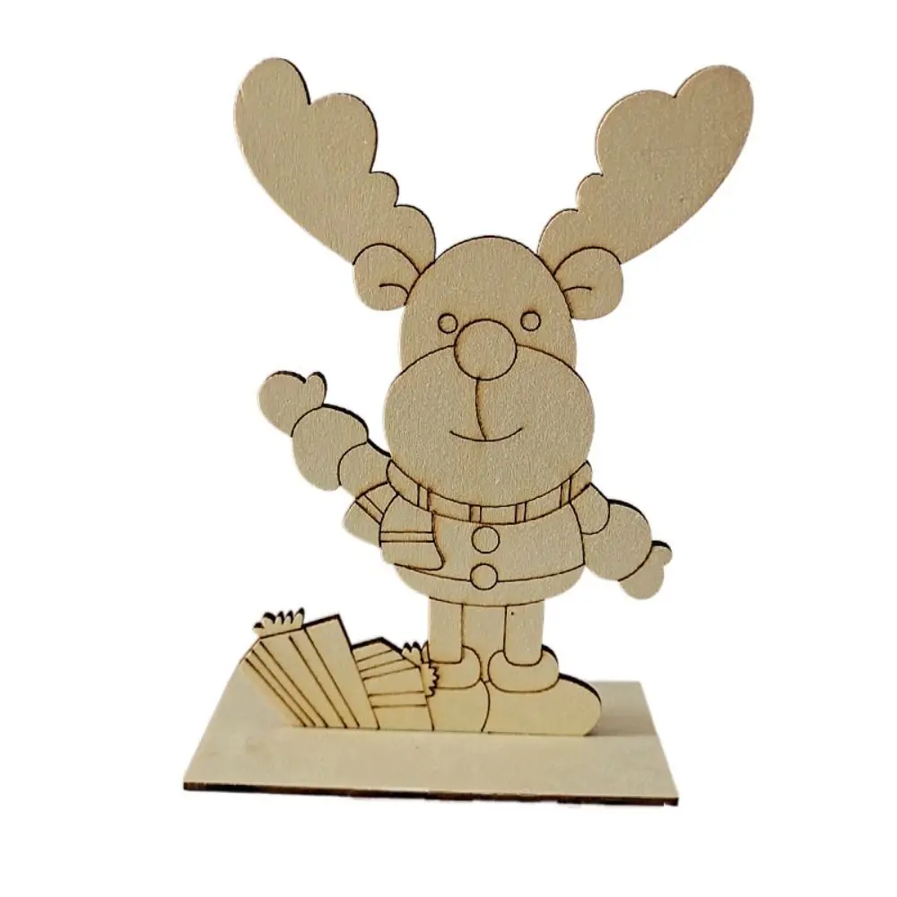 

Рождественский декор Клауса, товары для вечеринки, декор Navidad, настольные украшения, модель Санта-Клауса, игрушки, рождественские украшения, деревянная доска «сделай сам»