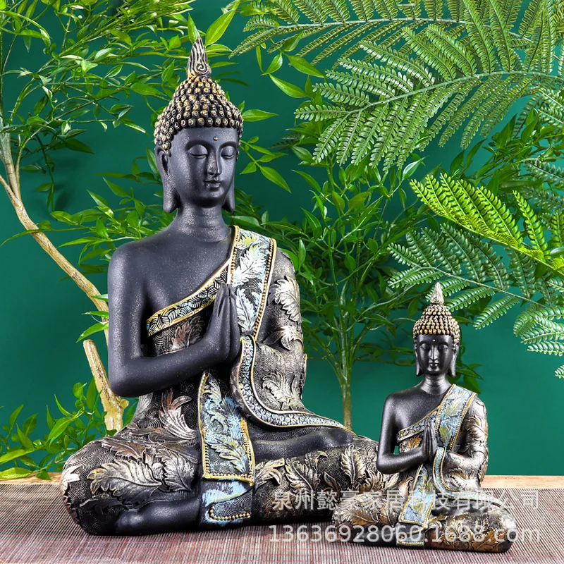 

Decorative ornaments Buddha statue Zen home wine cabinet porch restaurant handicrafts front desk decoration