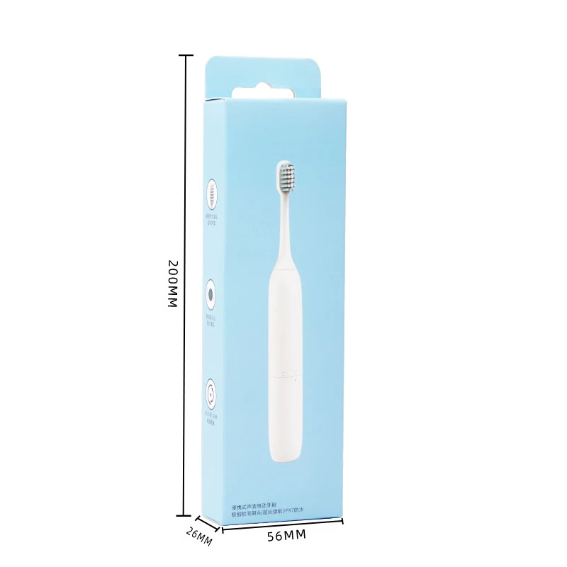 Electric Toothbrush for Adult, 6600RPM, with 1 Brush Head, Battery Powered Portable Electric Toothbrush for Travel Home