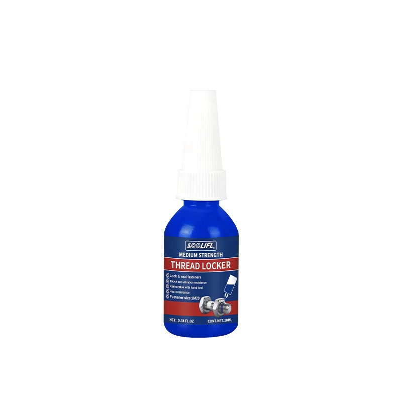 , 243 gemiddelde sterkte 10 ml-50 ml schroefdraadborgmiddel, industriële lijm, verwijderbaar, anti-losmaken, antislip, waterdicht, roestbestendig, oliebestendig, afdichting schroefdraadborgmiddel,