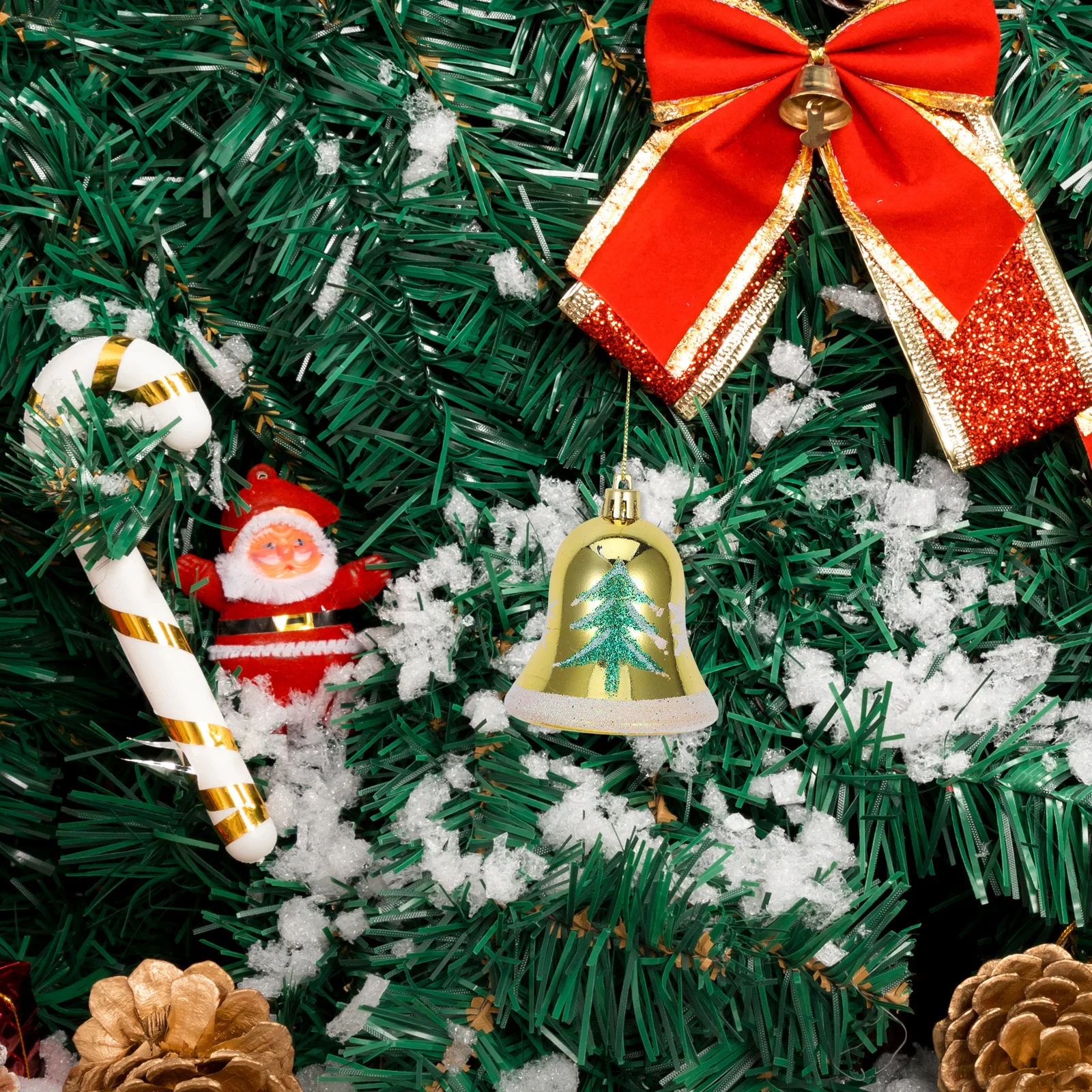 

4Pcs Xmas Bell Ornaments Christmas Tree Pendant Lovely Beautiful Gift for Families Friends Party Supplies Xmas Party Ornament