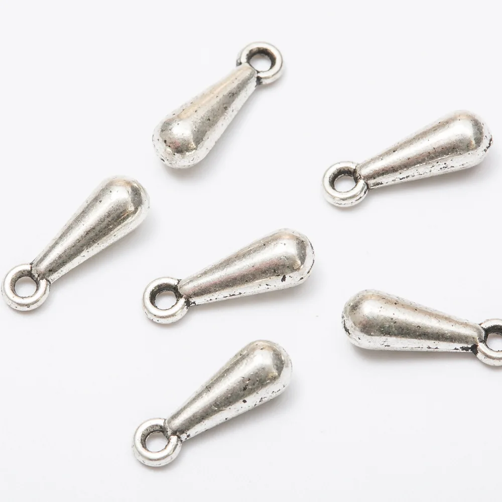 20PCS/Lot  water drop retro metal zinc alloy small jewelry fashion exquisite pendant pendant making