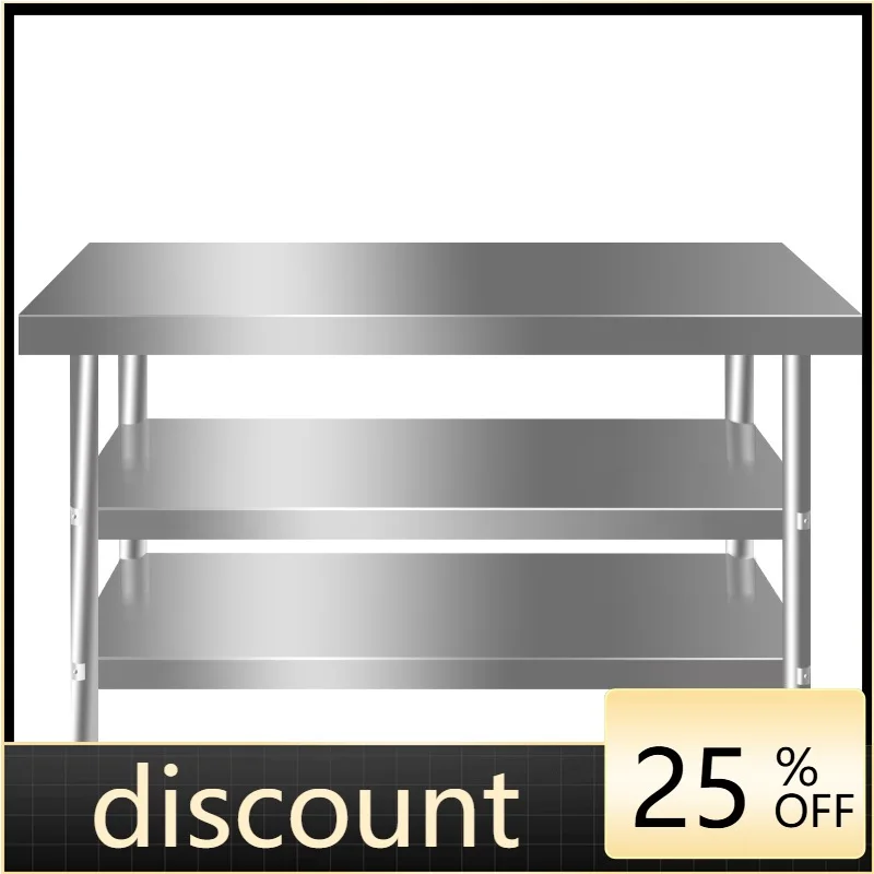 LTT stainless steel three-layer double-layer workbench commercial hotel kitchen special charging table
