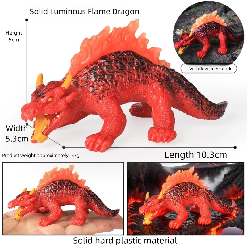 Oenux Simulierte Mythische Tiere Leuchtende Eidechse Elfe Fliegender Drache Monster-Modelle Actionfiguren Realistische Puppen Sammlerstücke Spielzeug – Detail 15