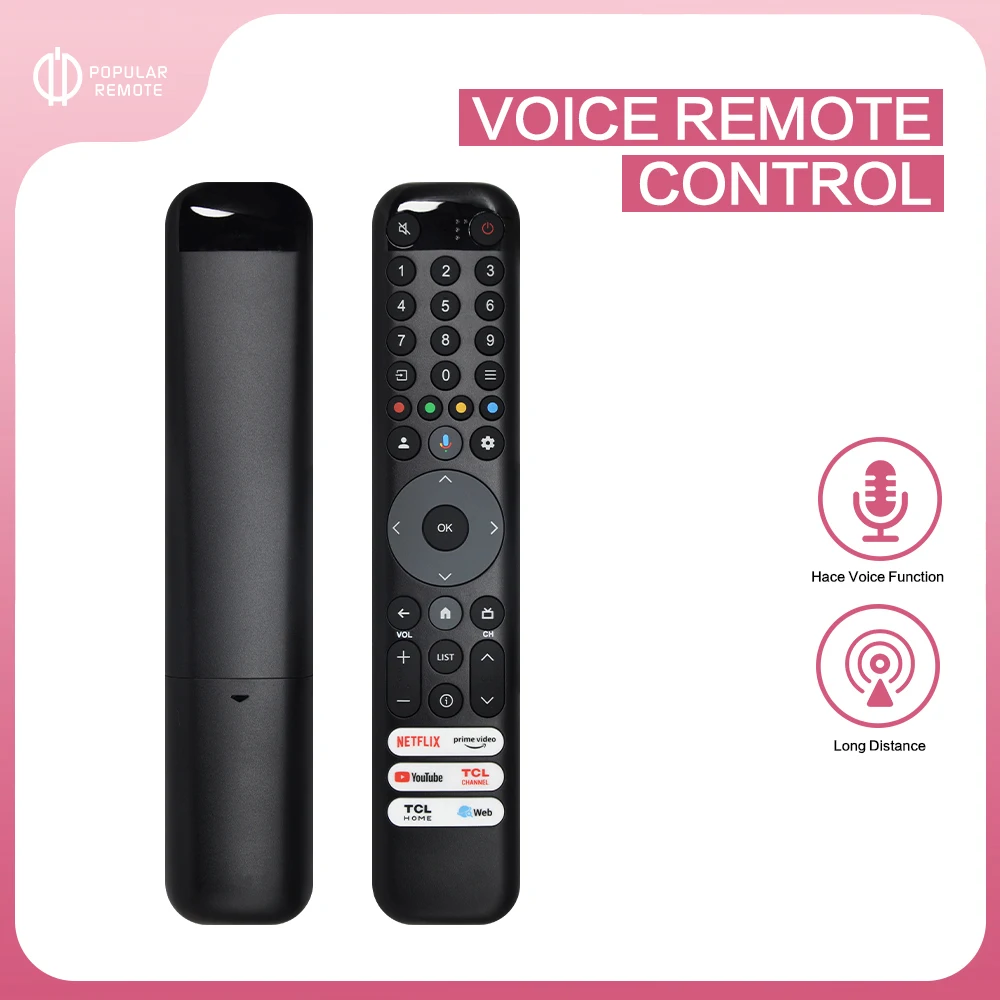 RC833 GUB1 Replacement Voice Remote Control Compatible TCL Smart TV 55C645 65C645 85C845 65C845 85C645 43C645