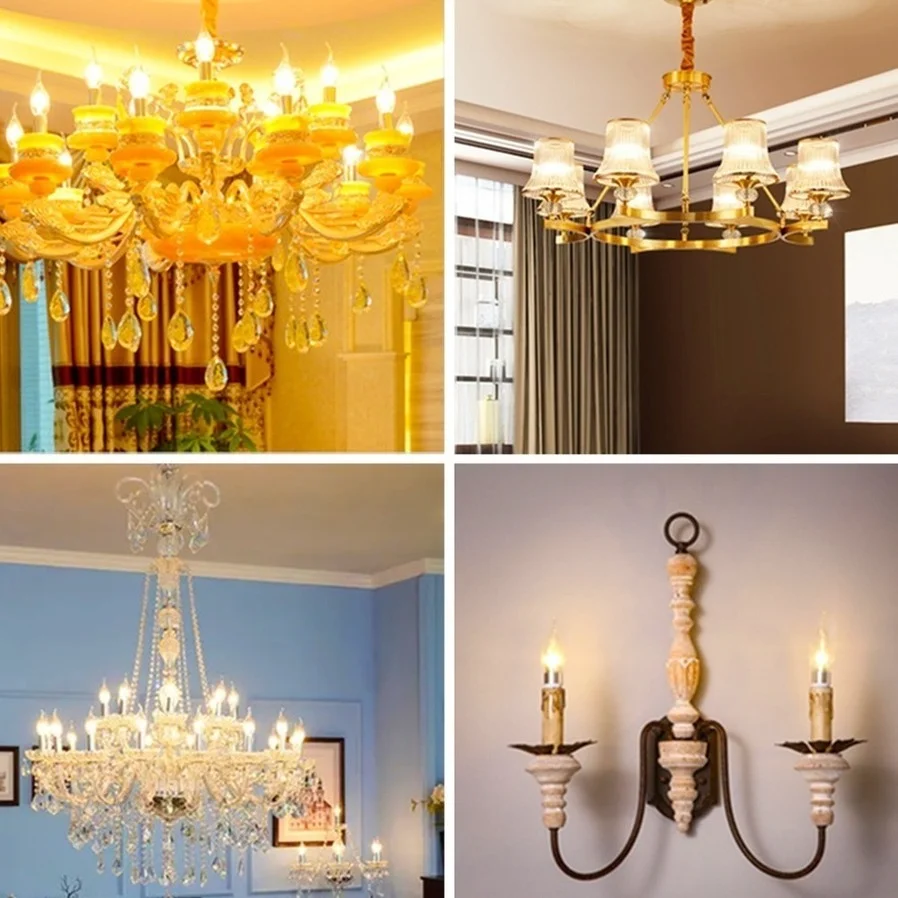 LED E27 E14 Retro Edison LED 220V Filament Bulb 110V Lamp Light Bulb  Glass Bulb Vintage Chandeliers Candle Light