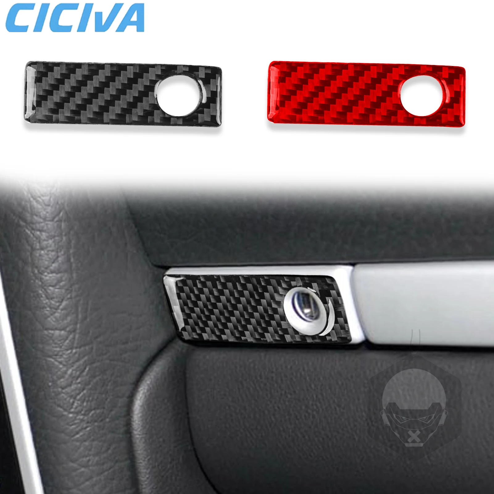 

For Porsche Cayenne S GTS Turbo 2003-2010 Carbon Fiber Dashboard Glove Storage Handle Car Accessories Interior Stickers Trim