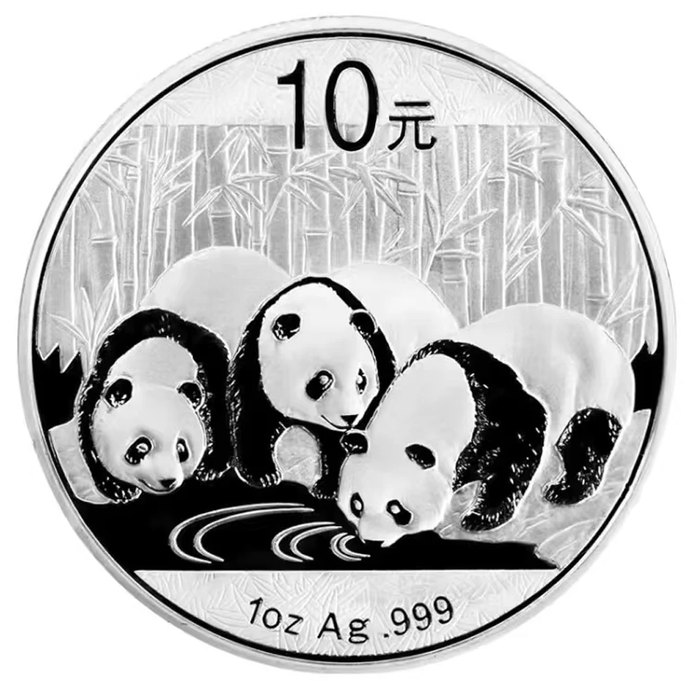 

2013 China Panda Silver Coin 1oz Ag .999 Commemorative Coins New Year Christmas Gifts 10 Yuan