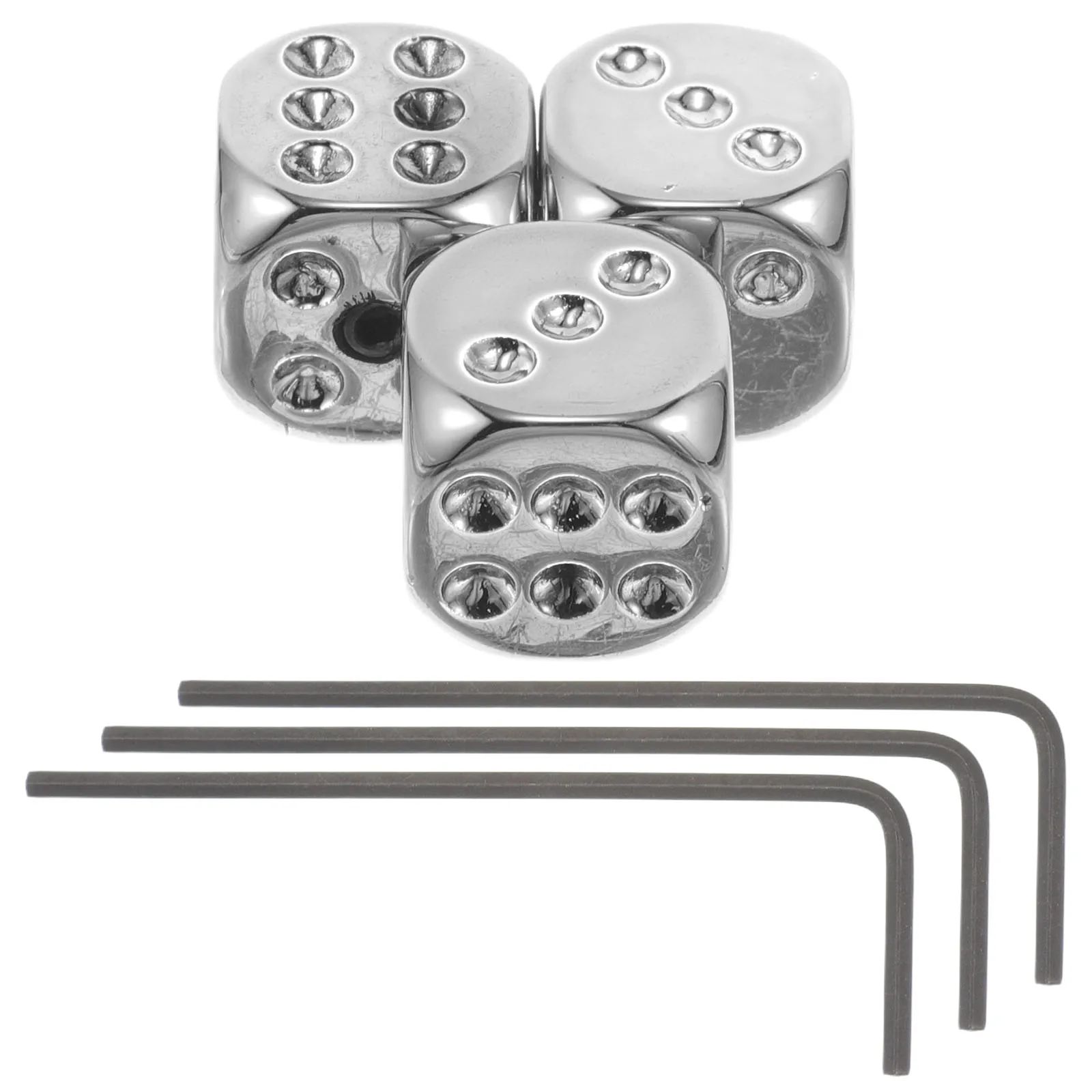 

3 Set Electric Guitar Tuning Pegs Shape Knobs Control with Wrench Tone Volume for Bass