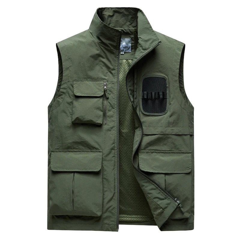 New Arrival 2024 Summer Vest Mens Outdoor Cargo Multi-pocket Breathable Unitity Quality Hiking Safari Fishing Photography Vests