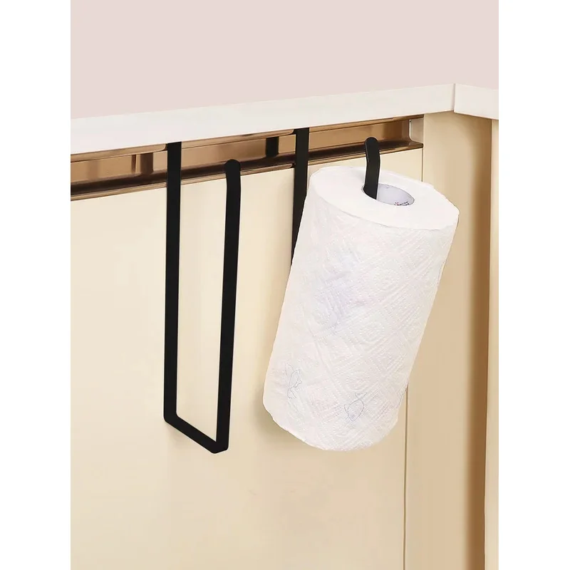 Paper Roll Holder Towel Rack Hanging Shelf Bathroom Storage Toilet Rack Home Kitchen Tissue Accessoriy Wall Stand Hanger Kitchen