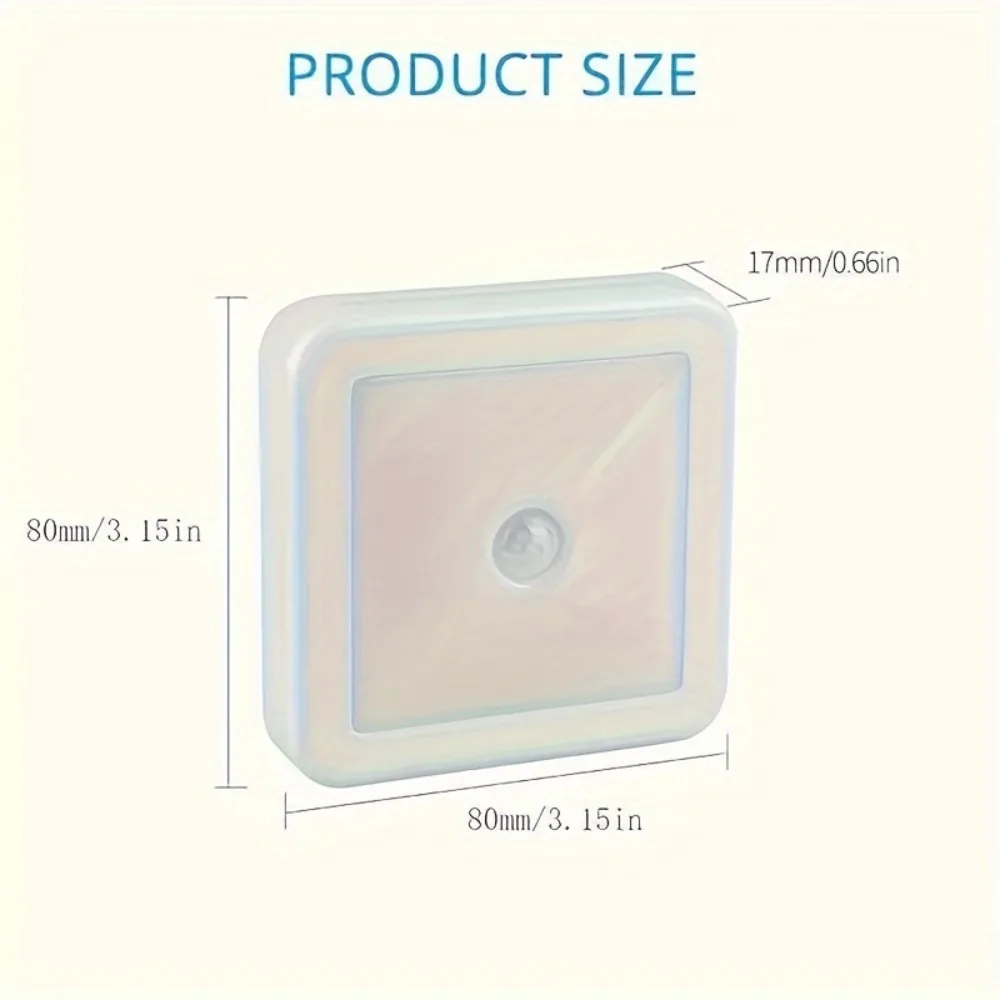 Motion Sensor LED Night Light Corridor, Aisle, Toilet, Staircase, and Cabinet - Intelligent PIR, and Easy to Install,Reading Lig