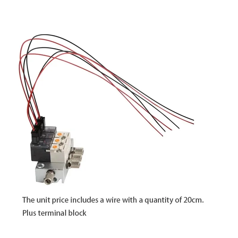 12V 24V 220V Miniature Pneumatic Solenoid Valve Combination Positive Pressure Negative Pressure Use 2/3 Way NC Valves