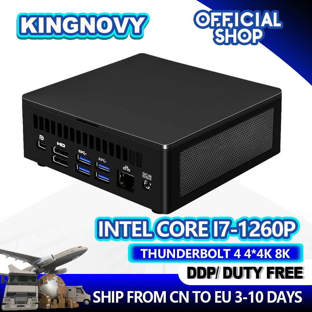 

Intel NUC 12Th Gen Mini PC i7-1260P Iris XE Graphics Windows 11 Latest Desktop Computer Thunderbolt 4 2*HDMI DP 4*Display WiFi 6