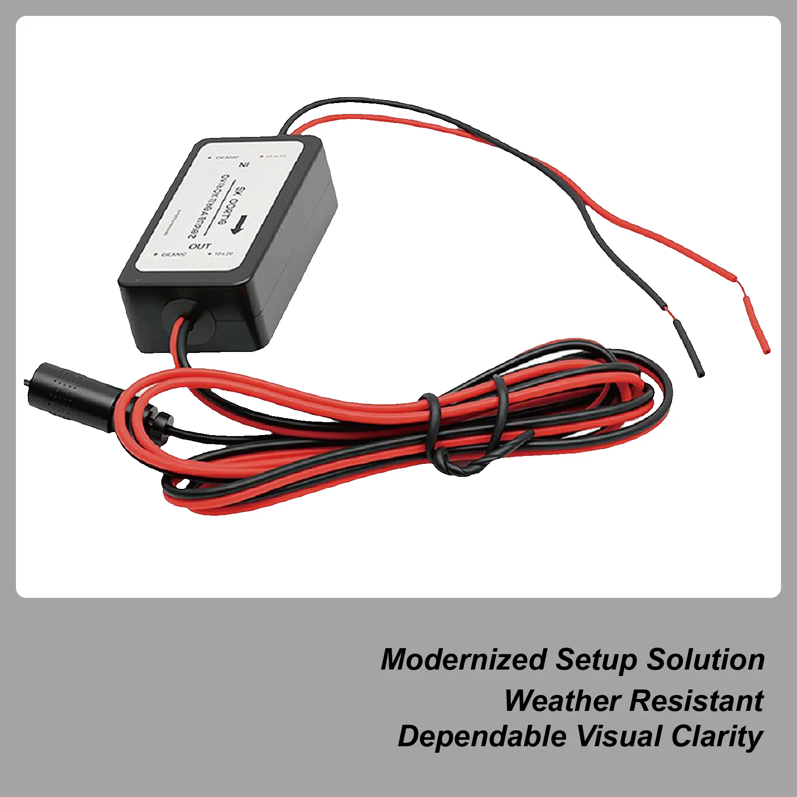 Backup Camera Rectifier 12V DC Image Stabilization Rearview Camera Rectifier Capacitor Filter For Enthusiasts Beginners