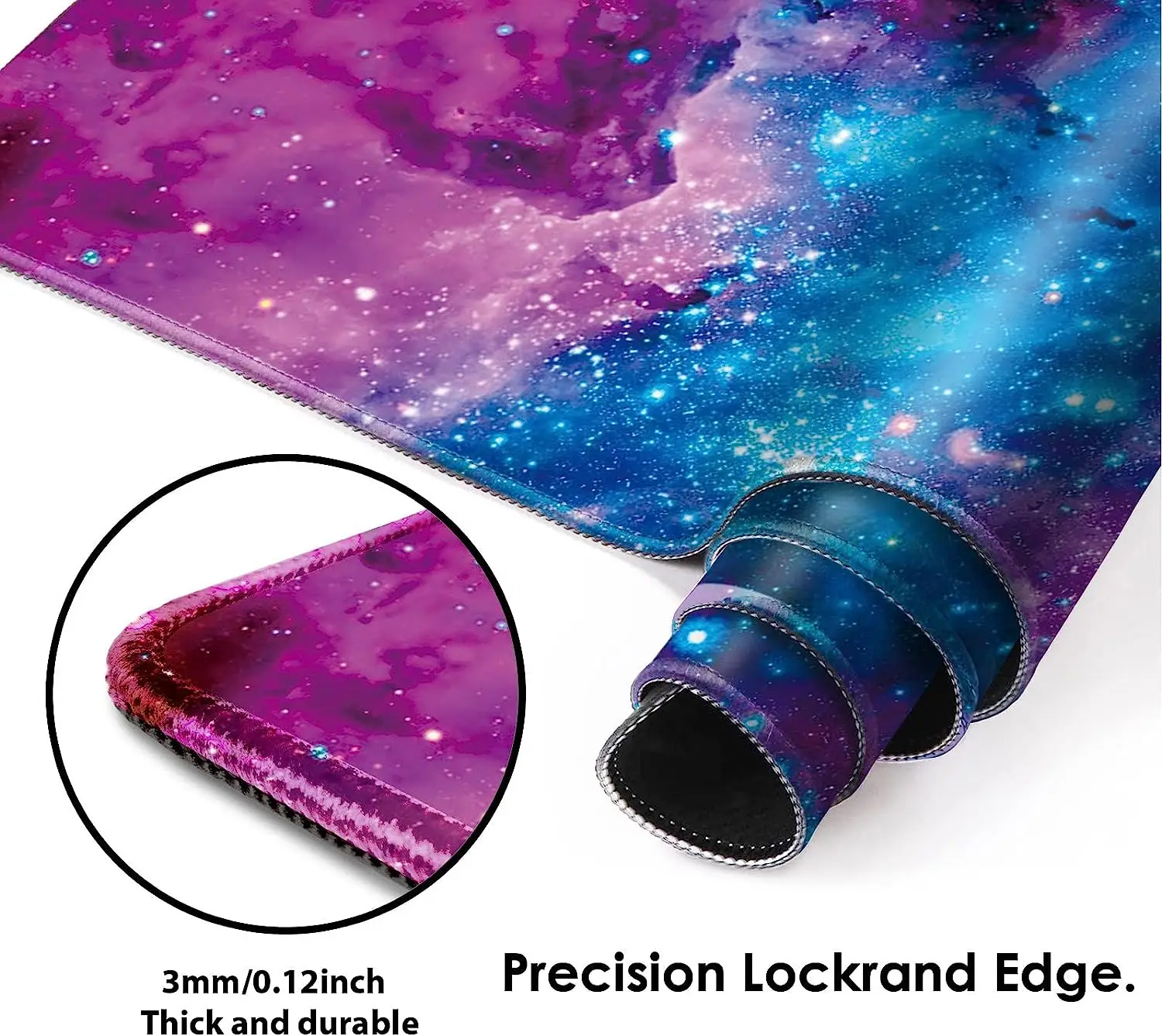 Mouse Pad 31.5''×12''inch XXL Gaming Mouse Pad with Non-Slip Rubber Base Stitched Edge Waterproof Mousepad for Office Keyboard