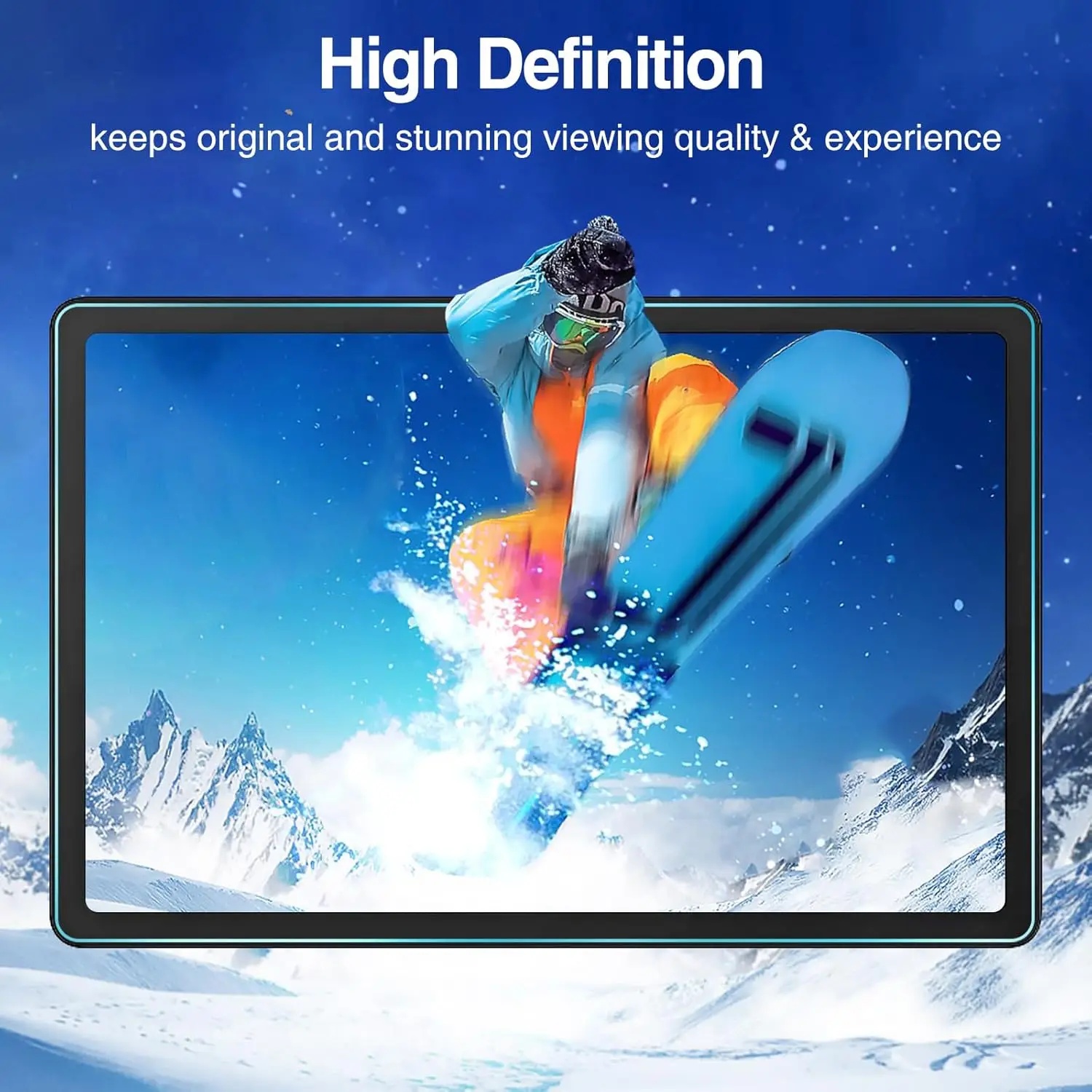 

2 упаковки защитных пленки для экрана Galaxy Tab A9 Plus 11 дюймов 2023, закаленное стекло HD 9H Защитная пленка для планшета 11 дюймов Tab A9+ 5G