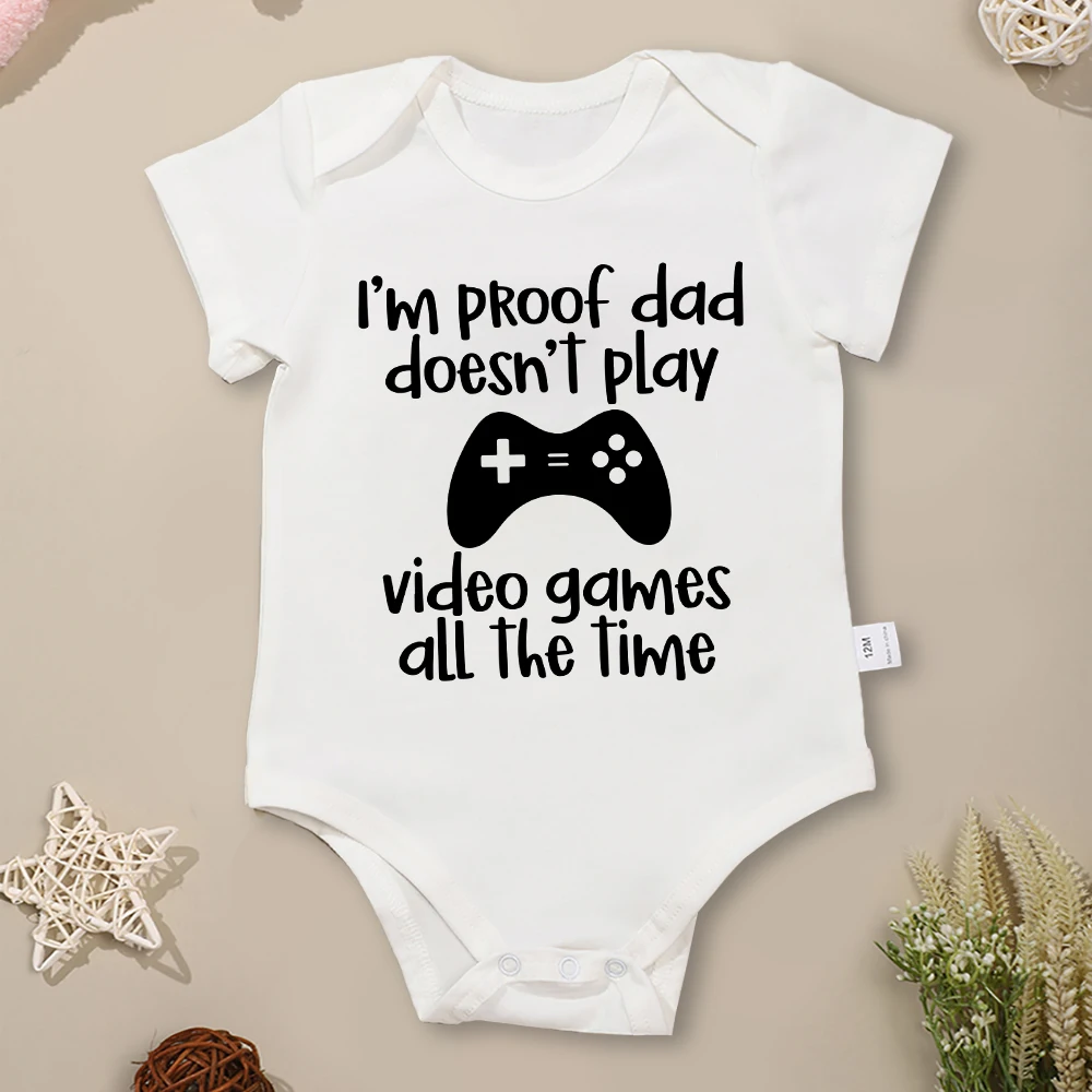 

Funny Baby Boy Clothes Letter Print Creative Fashion Newborn Bodysuit Cotton Summer Soft Breathable Infant Outfits Onesies