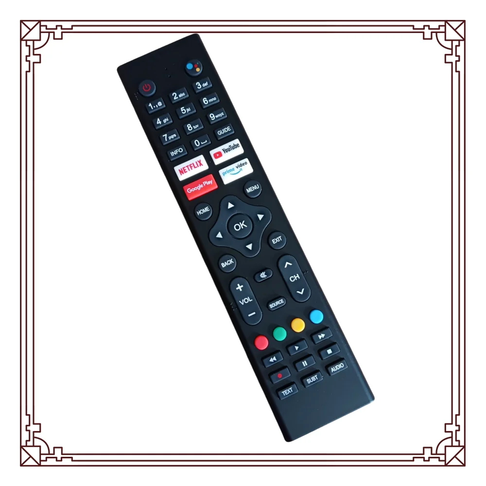 جهاز تحكم عن بعد جديد بالأشعة تحت الحمراء لـ (بدون صوت) Antteq TuTu RCA مع أزرار NETFLIX YouTube Google Play PrimeVideo