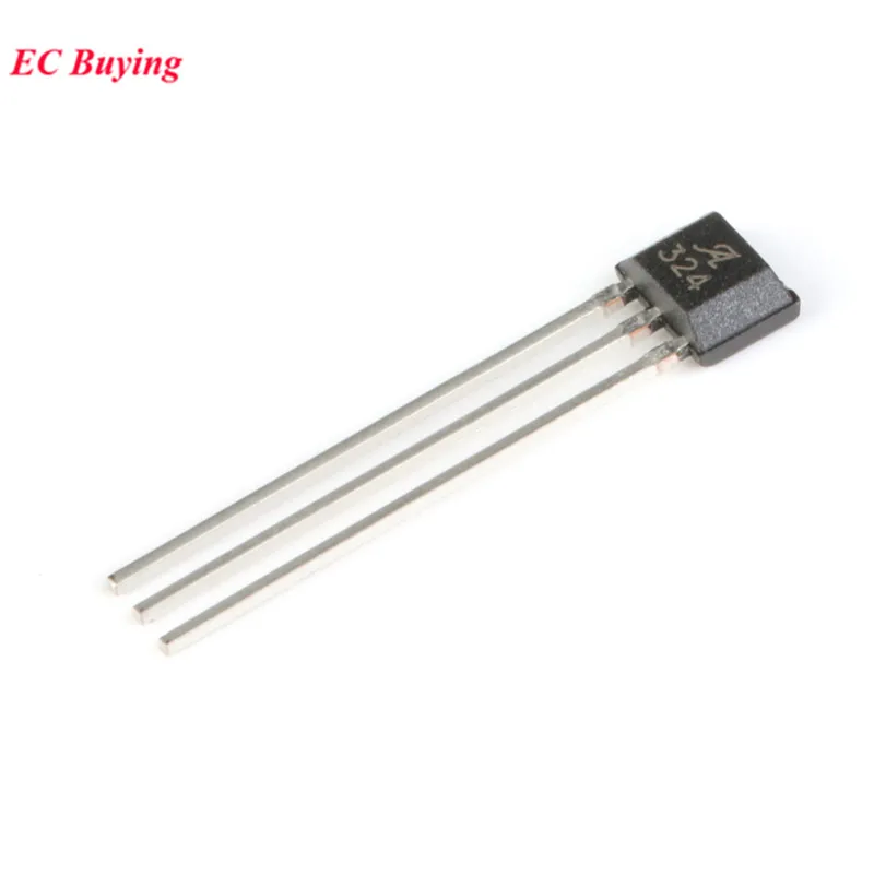 5pcs/1pc A1324LUA-T A1324LUA A1324 324 SIP-3 Hall Effect Sensor Low Noise Linear with Analog Output High precision Linearity IC