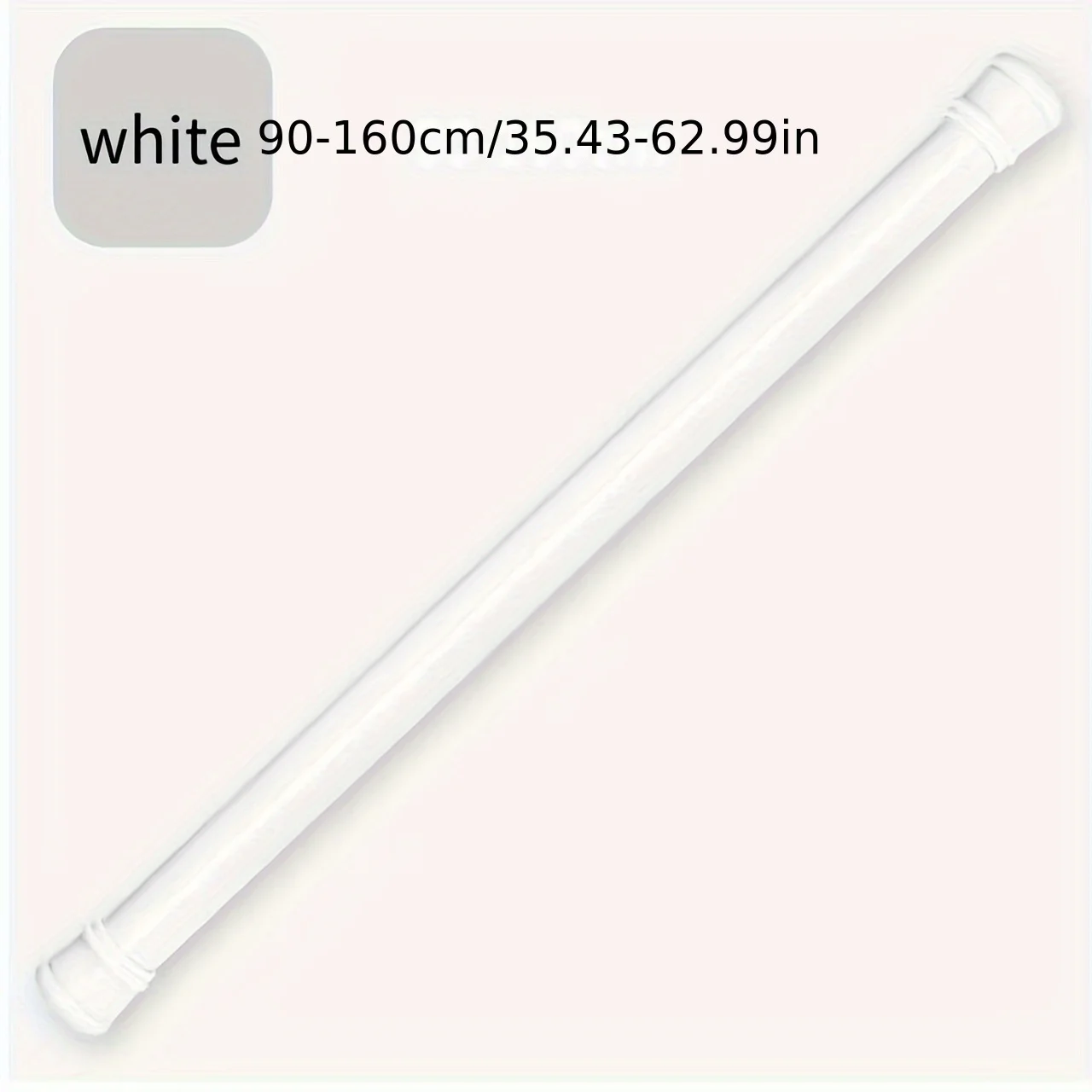 

"Telescopic Pole with Punch free design - White & Black Options - Easy Install for Home & Office Use"