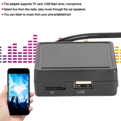 Car AUX Adapter USB 3.5mm Plug Music Receiver Cable Fit For JVC Alpine CD KSU58 PD100 U57 U29(19)