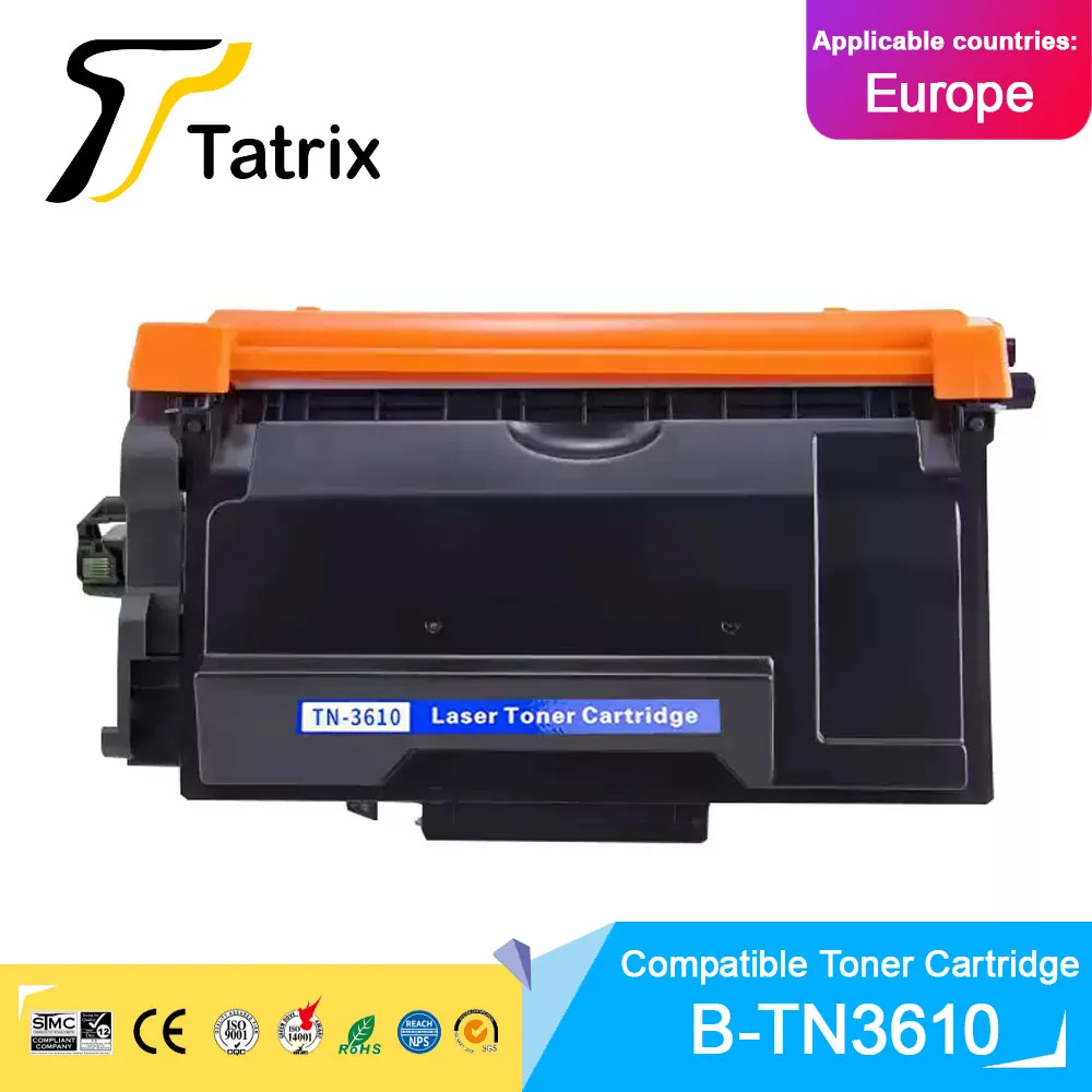 Tatrix TN3610 Compatible Black Laser Toner Cartridge for Brother HL-L6210DW/L6410DN/L6415DN MFC-L5715DN/L6710DW/L6910DN/L6915DN