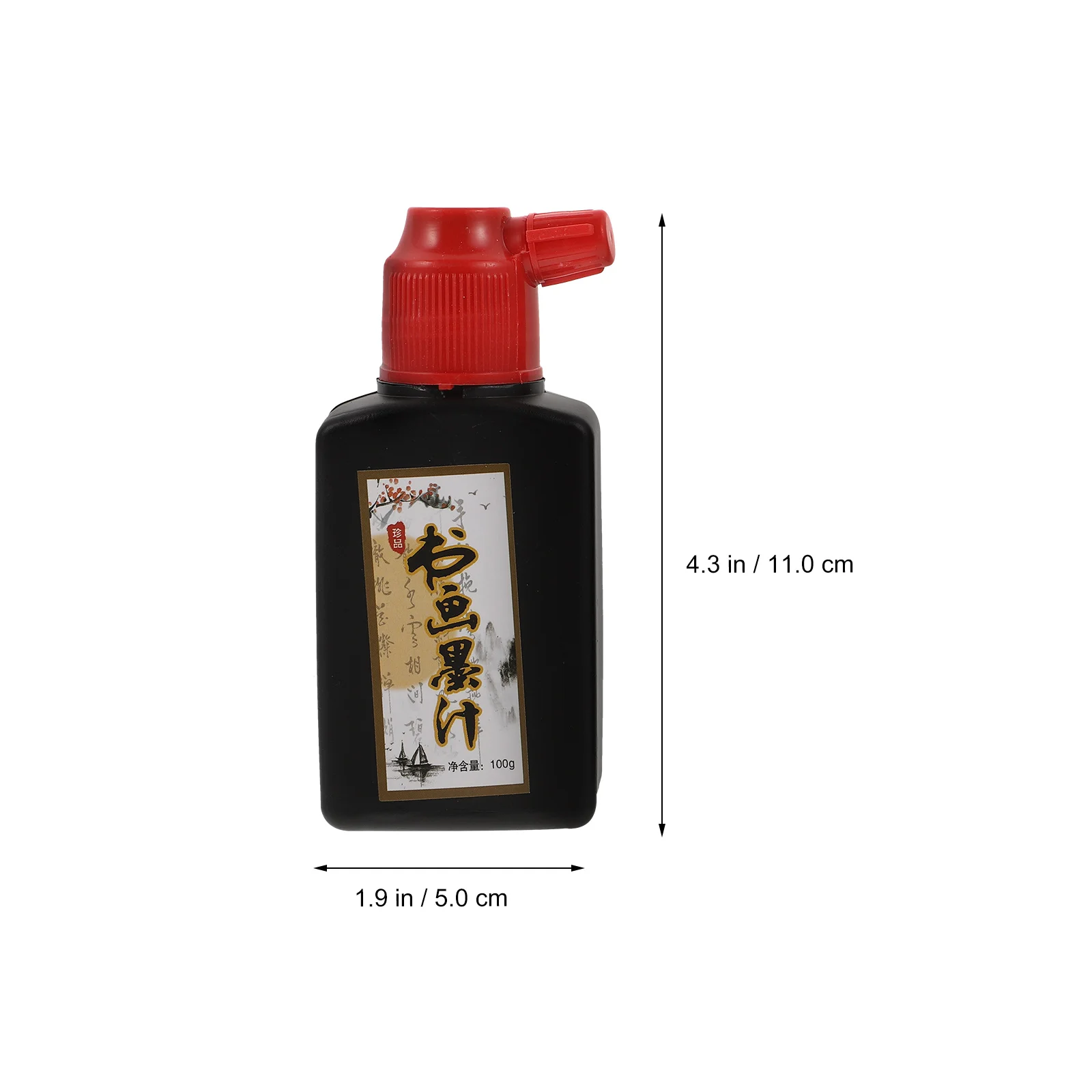 

6pcs Calligraphy Ink Drawing Plastic Natural Material Stable Color Fade Resistant Smooth Writing Effect Greeting Cards