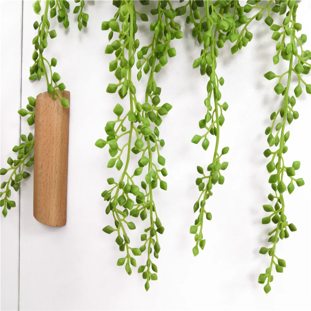 Artificial Plant Vines Wall Hanging Rattan Leaves Branches Outdoor Garden Home Decoration Plastic Fake Silk Leaf Green Plant Ivy