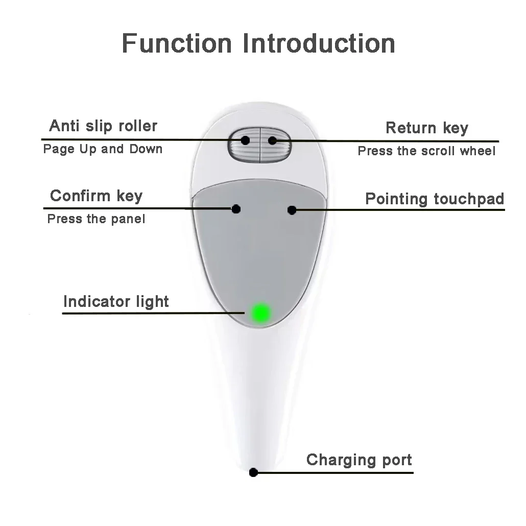 Mini Lazy Air Bluetooth Mouse Wireless Remote Control Finger Portable Mause Ergonomics Cell Phone Thumb Mice For Tablet PC IOS