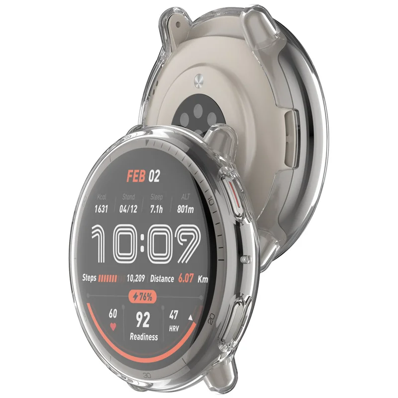 لساعة Amazfit Active 2 الذكية حافظة واقية من البولي يوريثان الحراري الناعم بغطاء كامل واقي للشاشة