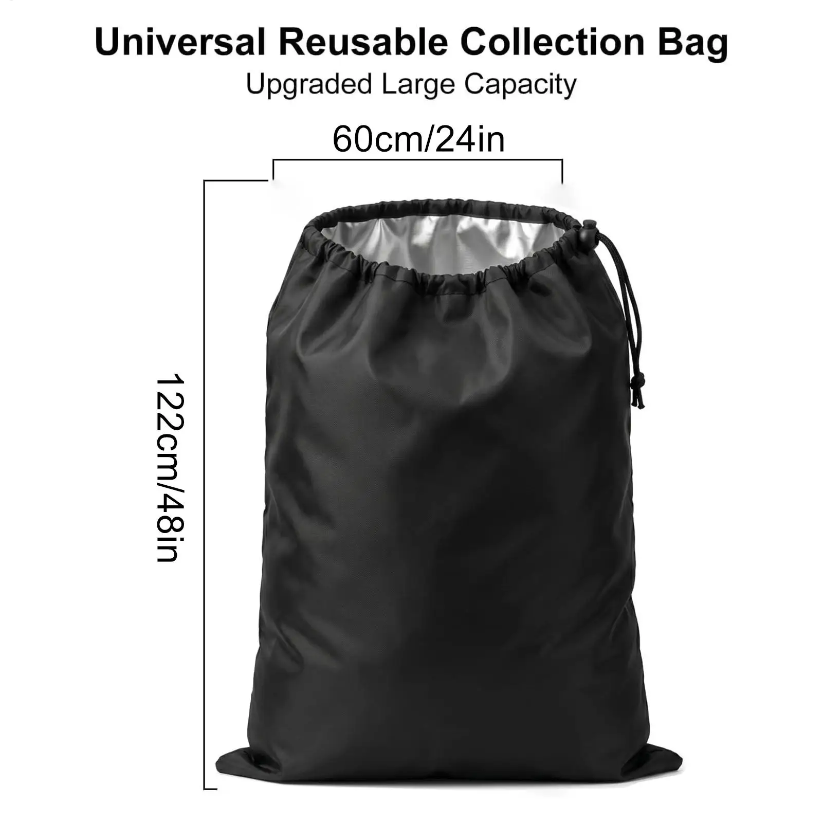 2PCS Waterproof Heavy‑Duty Wood Chip Shredder Collection Bag, Reinforced Garden Leaf Waste Bag for Woodworking Craftsmen