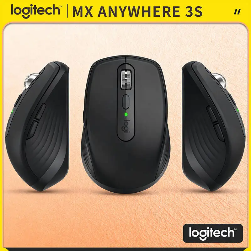

Portable Logitech MX Anywhere 3S Mouse - 8K DPI, Hyper-Scroll, Silent Click, Travel-Friendly for Business Trip