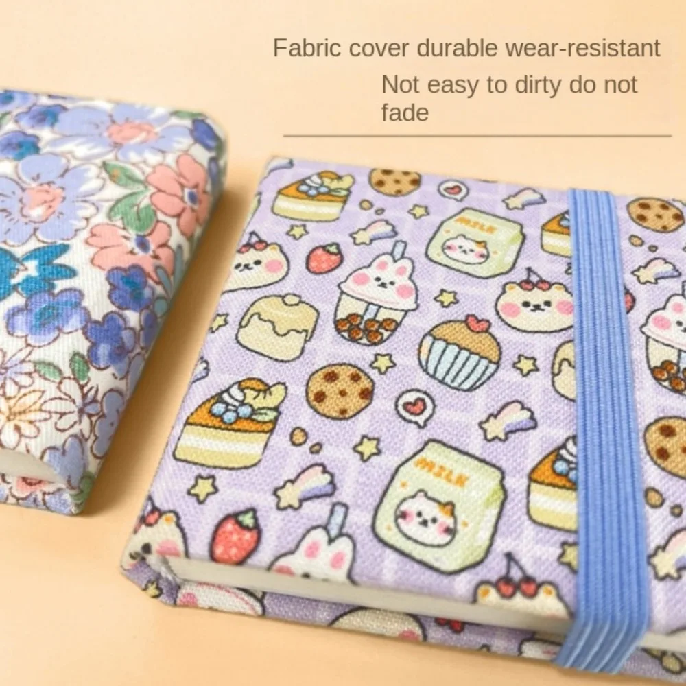 Flower Mini Fabric Watercolor Book Colorful 20 Sheets Watercolor Sketchbook Paper Pad Square Mini Watercolor Painting Book
