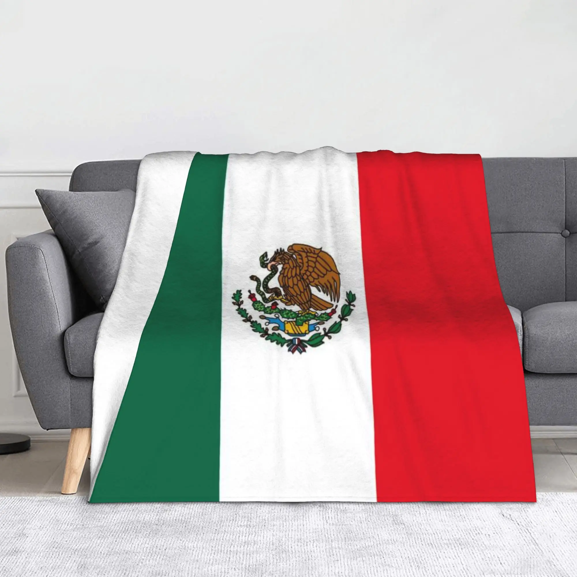 Mexico Mexican Flag Mexican Heritage Mexican Pride Cinco De Mayo Accessories Blanket Super Soft Warm  Throw Blankets for Bed