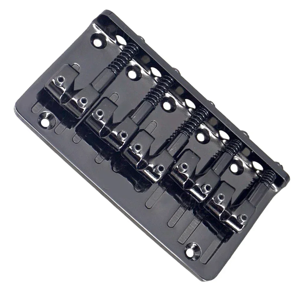 5-String Hardtail Bass Bridge Guitar Saddles Zinc Alloy Electric Bass Parts 87x57x16mm Musical Instrument Guitar Accesseries