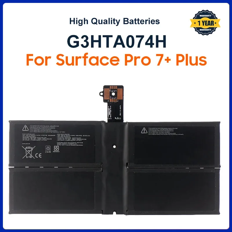 

G3HTA074H Laptop Battery For Microsoft Surface Pro 7+ Plus 1960 Tablet PC DYNH03 G3HTA073H 7.58V 6444mAh