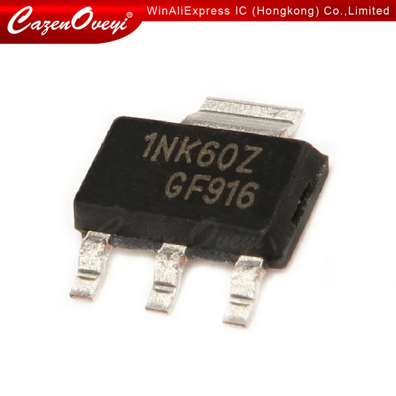 10pcs/lot STN1NK60Z SOT-223 1NK60Z STN1NK60 SOT MOSFET N-CH 600V 300MA SOT223 IC best quality In Stock