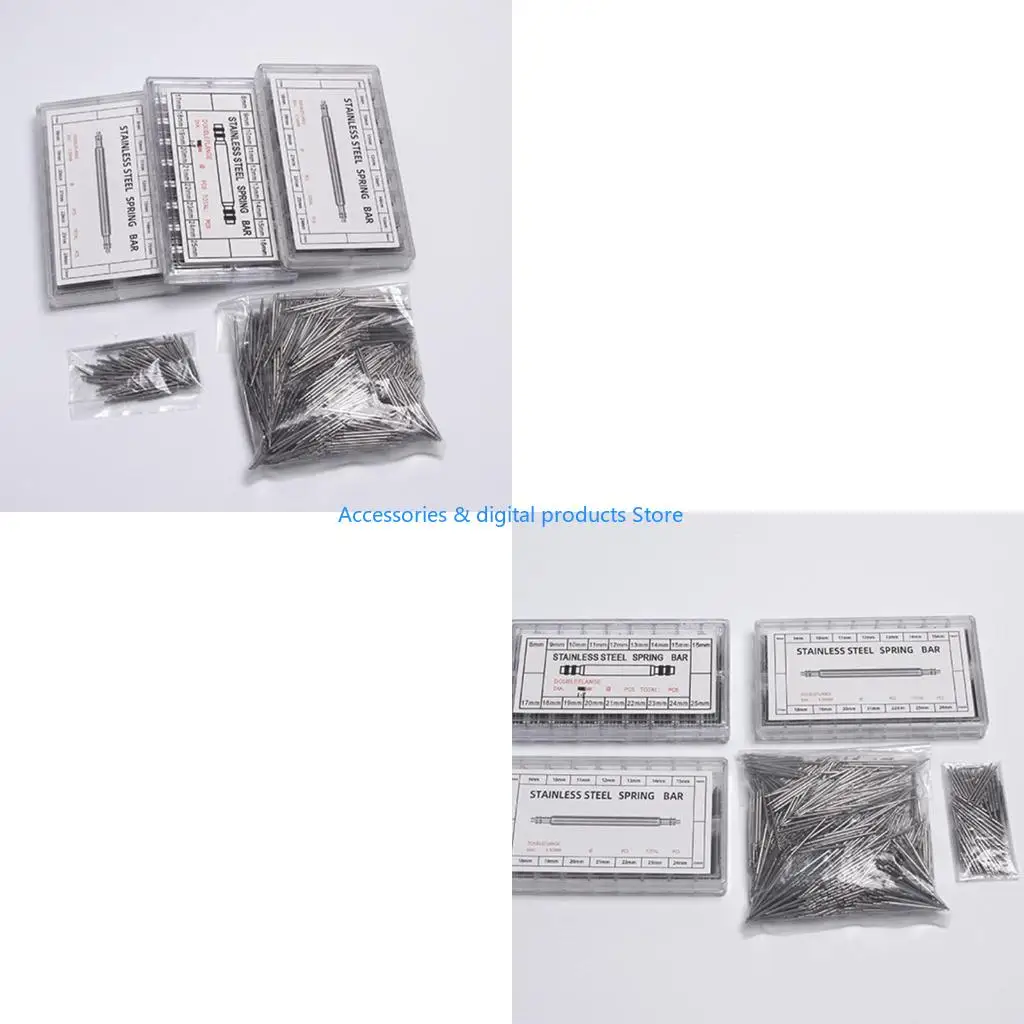 

77JD Watch Band Spring Bars Strap Link Pins 8mm-25mm Watchmaker Bracelet Repair Tool