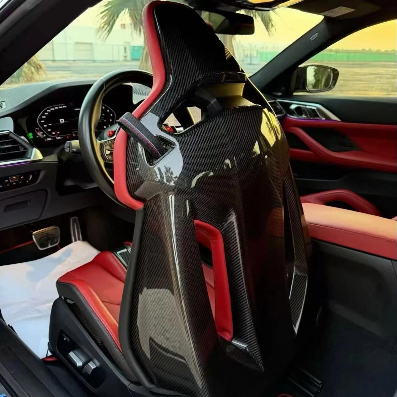 Car Interior Accessories Sport Racing Bucket Seats Customize Leather Cover And Sponge Seat For F30 F80 F10 E90 M3 M5 Upgrade
