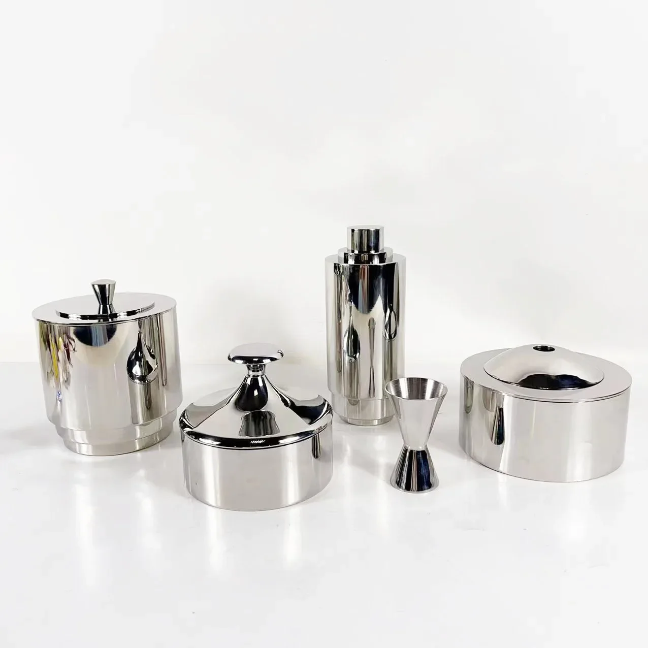 Nordic personality stainless steel ice bucket household wine set high value wine