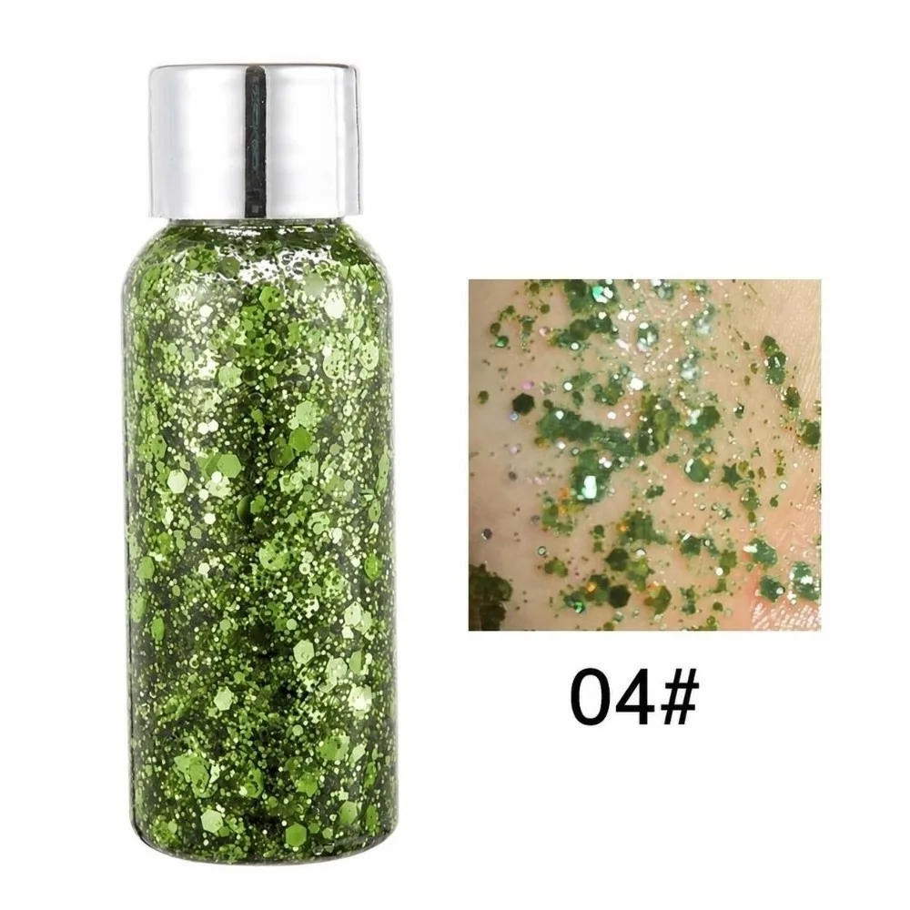 Gel, Sequins Face & Body Glitters Nail Hair Face Body Decoration Artistic Makeup Art Sequins Gel Nine Colors Makeup Glitter Gel