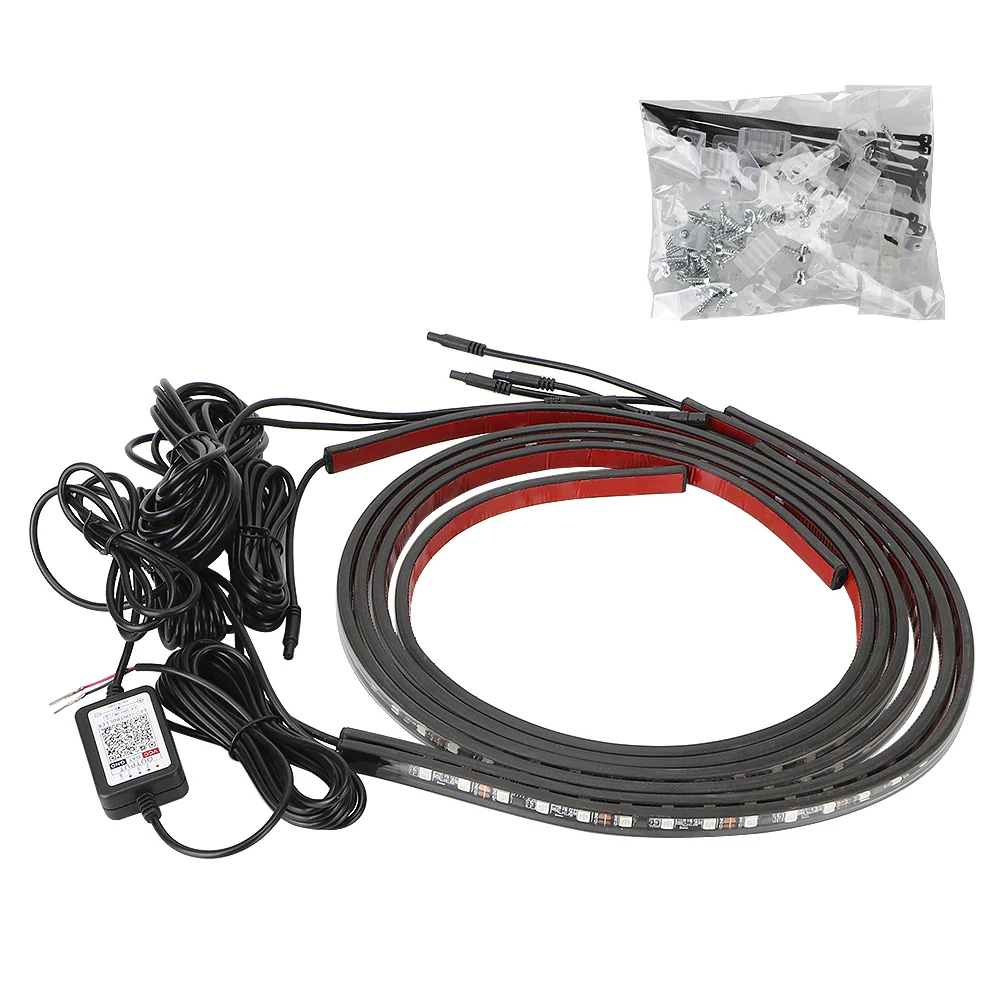 RGB Multicolor LED Strip APP Control Waterproof Car UnderglowLED Light Car-styling Car Chassis Neon Atmosphere Light