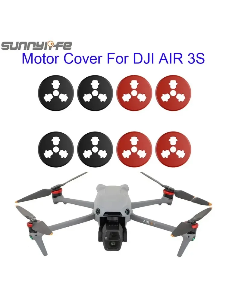 Dla DJI AIR 3S osłona silnika aluminiowa pokrywa silnika czapka akcesoria pokrywa przed wiosłami odporna na kurz osłona silnika — zdjęcie produktu 7