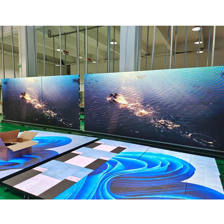 جودة عالية P3.84 شاشة LED بالألوان الكاملة خزانة تأجير داخلية/خارجية بحجم 576 × 576 مم #5