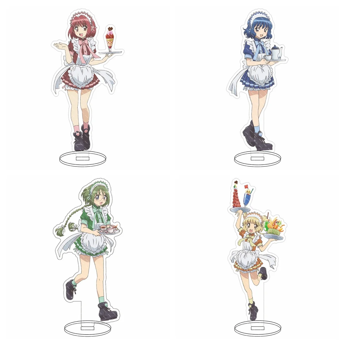 

Hot Anime Tokyo Mew Mew Figure Cosplay Plate Holder Topper Desk Decor Plate Acrylic Stand Model Birthday Fans Christmas Gifts