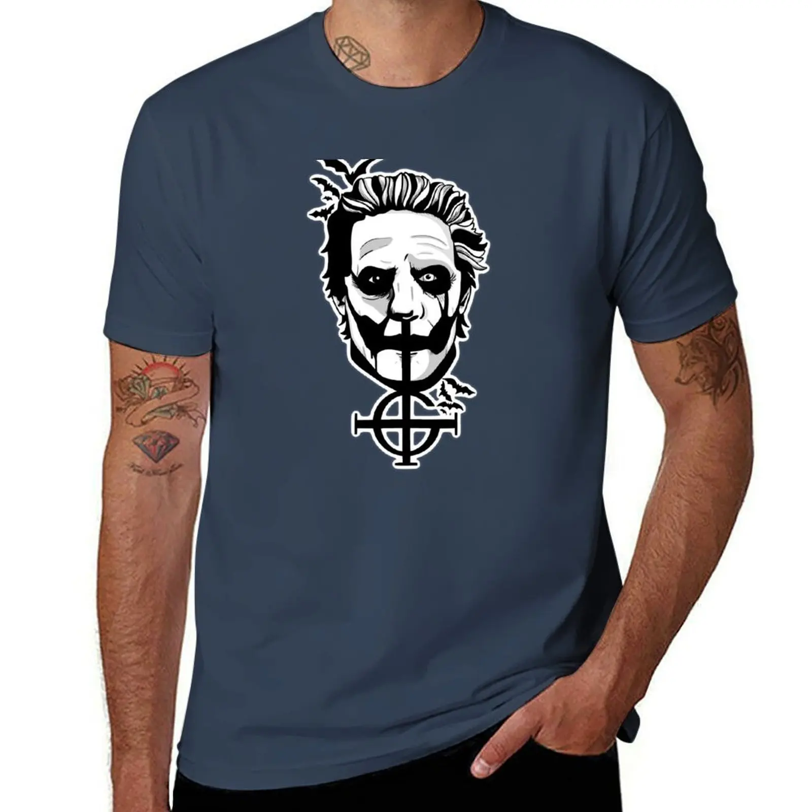 

Papa Emeritus IV Bats - The Band Ghost T-Shirt funny t shirts cotton man t shirts cotton T-Shirt