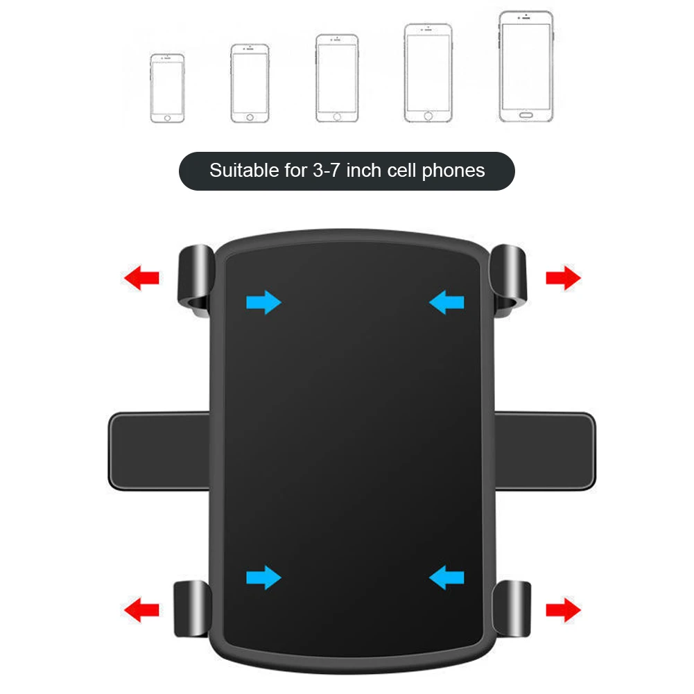 Universal Smartphone Stands 360 Degree Rotating Auto Grip Mobile Phone Fixed Bracket Foldable Rearview Mirror Navigation Bracket