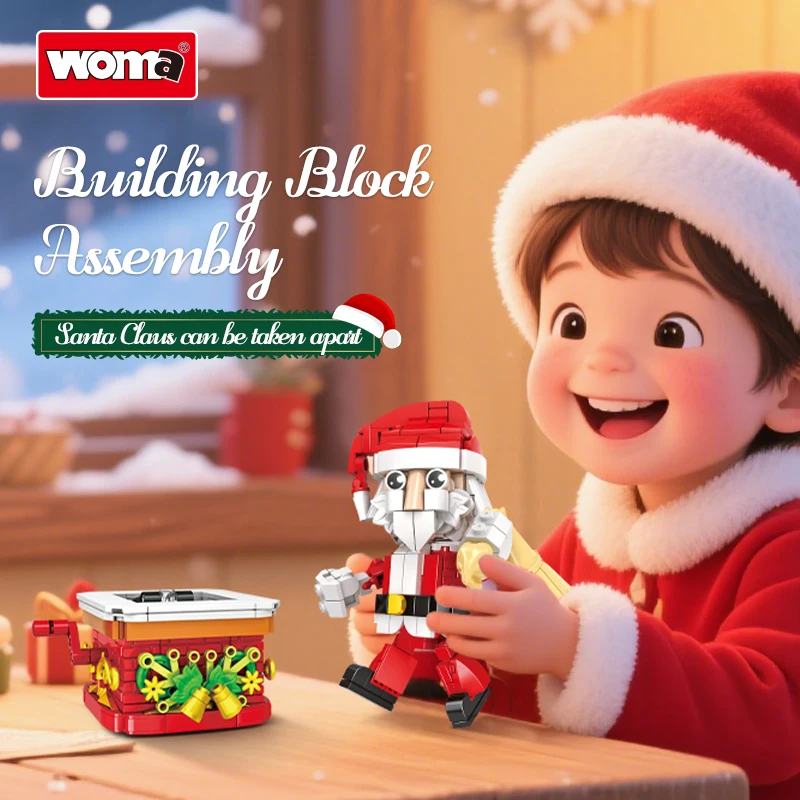 Blocs de construction mobiles de noël, 404 pièces, briques pour amis, jouets de décoration pour enfants, cadeaux de noël
