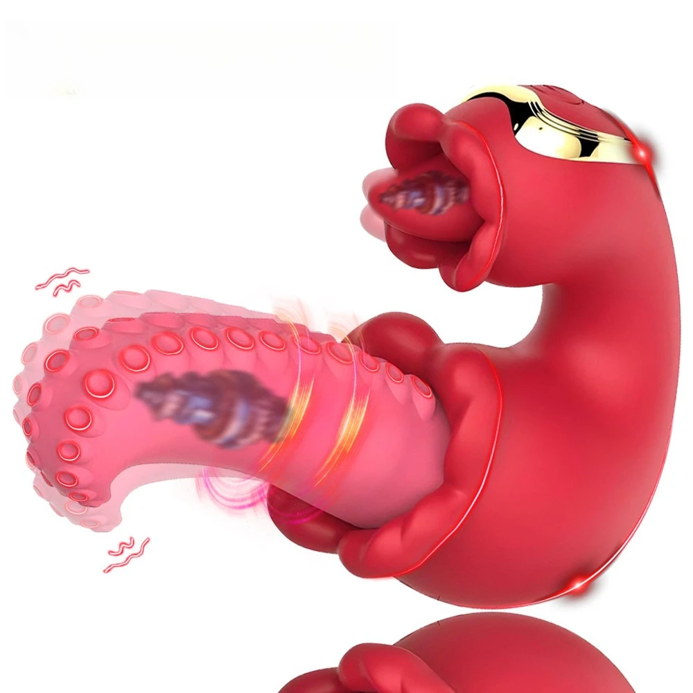 2nd Gen Medusa's Tongue G-Spot Licking Vibrator for Women Clitoral Stimulator Vaginal Anal Dildo Massager Female Sex Toys Adults